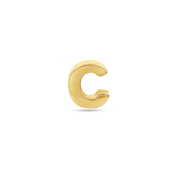 Satin Armband Buchstabe 14k Gold C