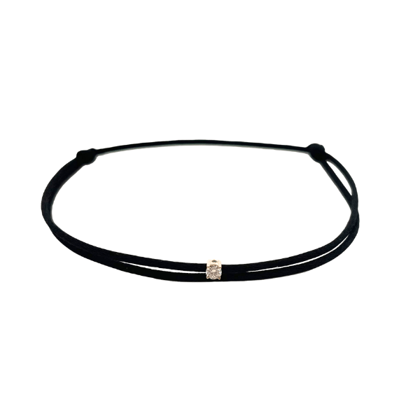 Satin Armband Lab Grown Diamant 0.10 ct 14k Gold