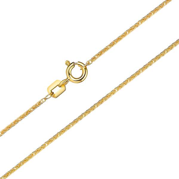 Zopfkette 3-fach 8k Gold