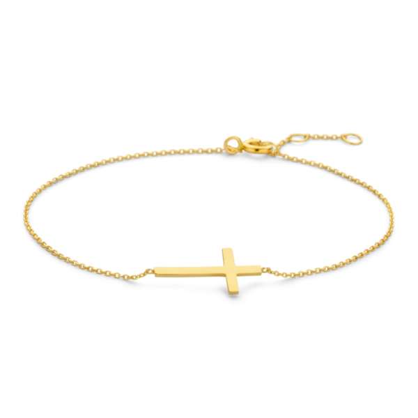 Armband Kreuz 14k Gold