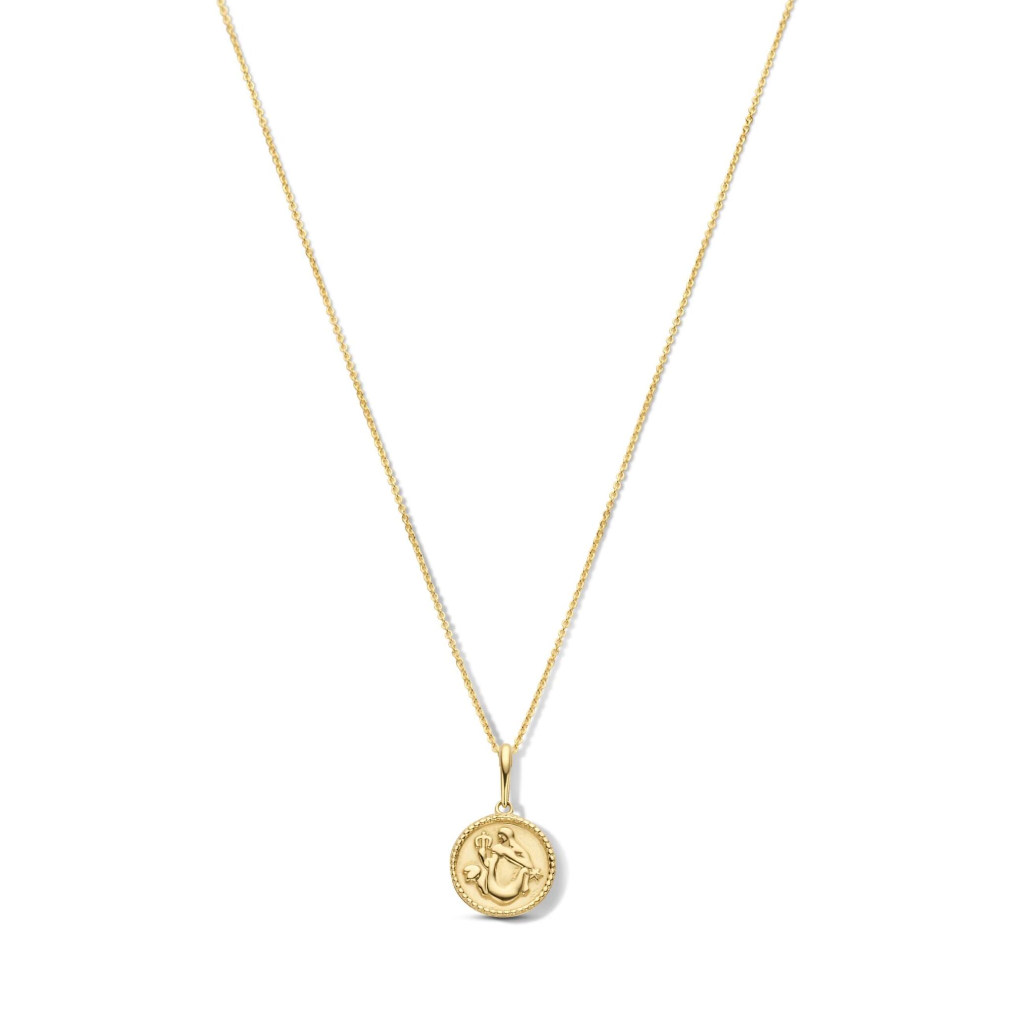 Kette Sternzeichen Wassermann 14k Gold