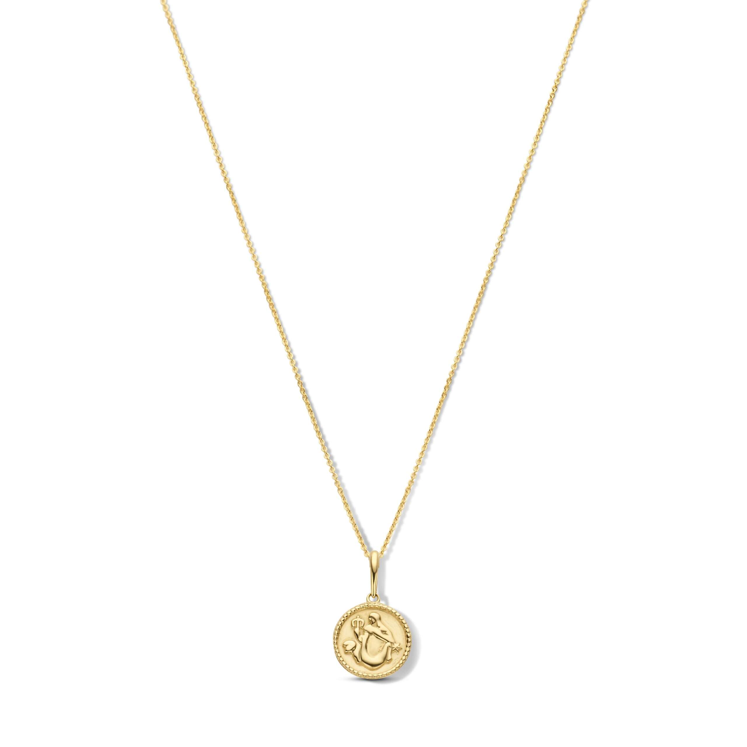 Kette Sternzeichen Wassermann 14k Gold