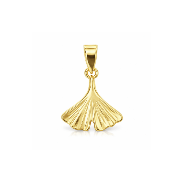 Anhänger Ginkgo 8k Gold