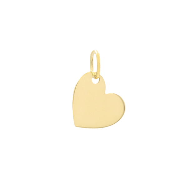 Anhaenger-Gravur Herz 10 mm 8k Gold