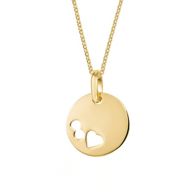 Anhänger Gravur Herz Infinity 8k Gold