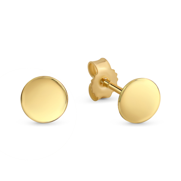 Ohrstecker Dot 6 mm 8k Gold