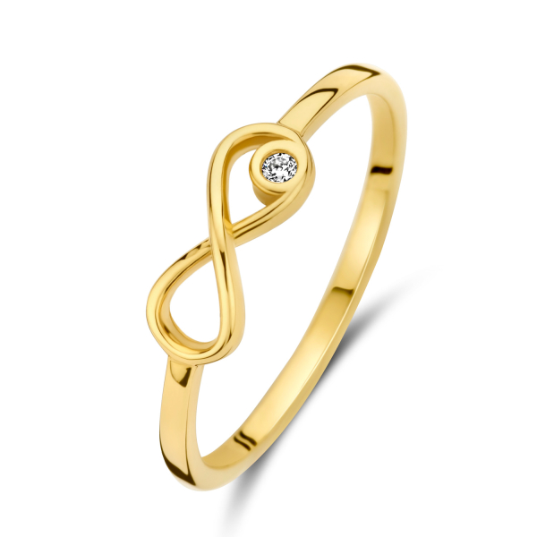 Ring Infinity Zirkonia 14k Gold