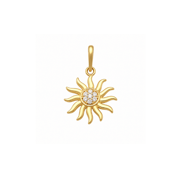 Anhänger Sonne 14k Gold