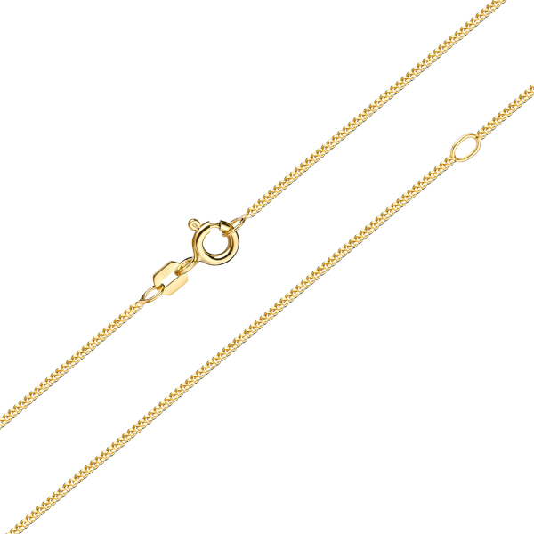 Panzerkette diamantiert 0.8 mm 333 Gold
