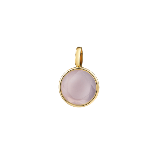 Anhänger Kristall Rosa 8k Gold