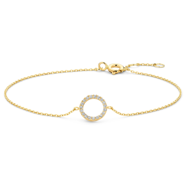 Armband Circle Zirkonia 585 Gold