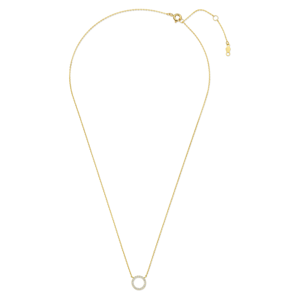 Kette Circle Zirkonia Total 14k Gold