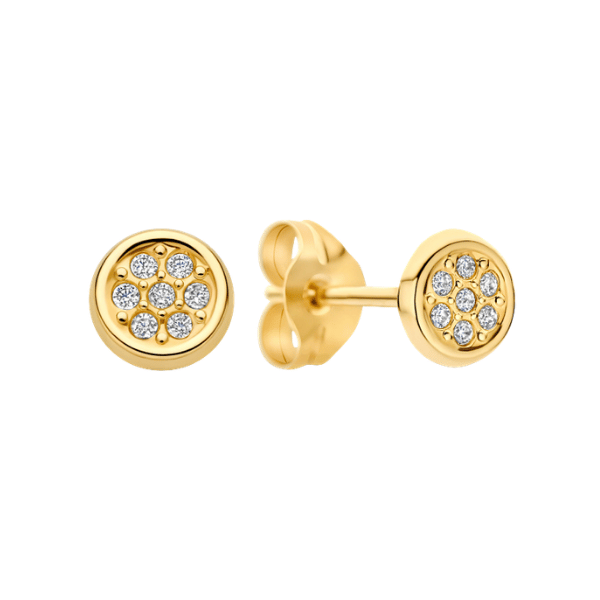 Ohrstecker Dot 4.3 mm Zirkonia 585 Gold