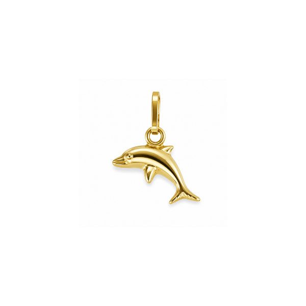 Anhänger Delphin 8k Gold