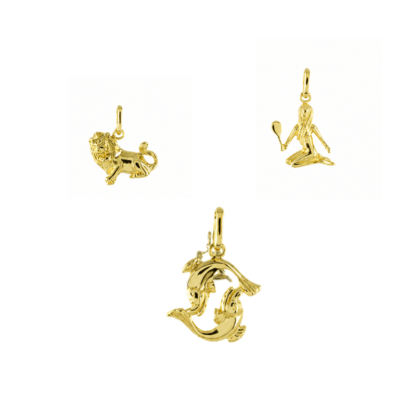 Anhänger Sternzeichen klein 8k Gold