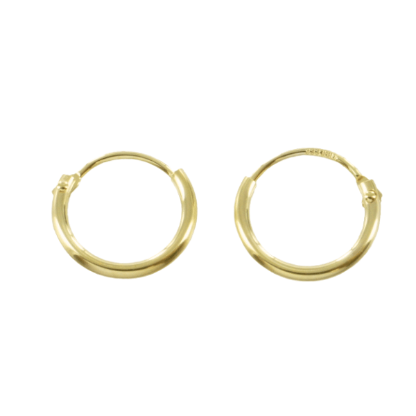 Creolen Scharnier 11 mm 14k Gold