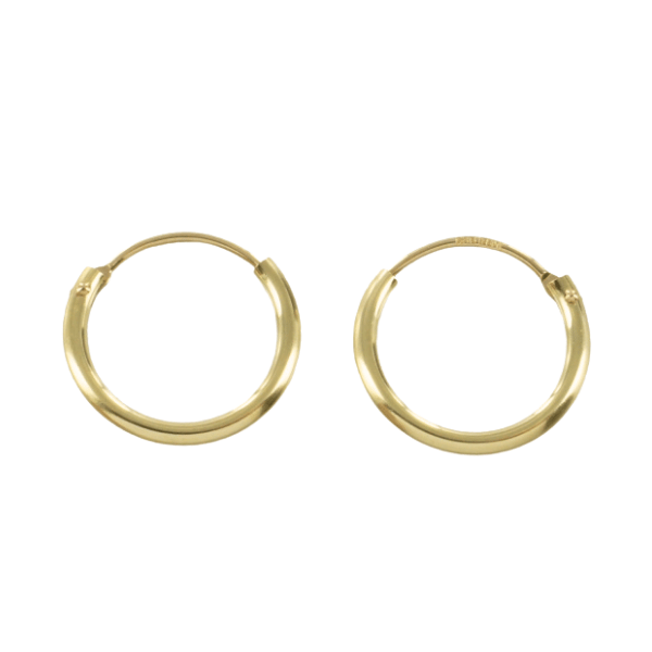 Creolen Scharnier 13 mm 14k Gold
