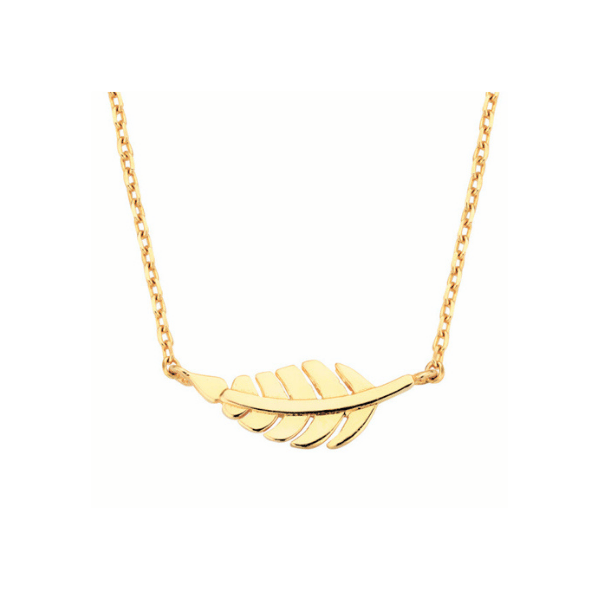 Kette Feder Zwischenteil 14k Gold