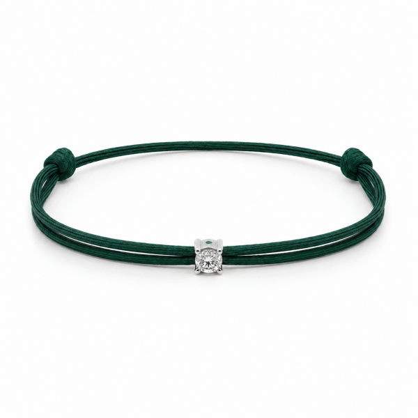 Satin Armband Lab Grown Diamant 0.25 ct 585 Weißgold – Bild 5
