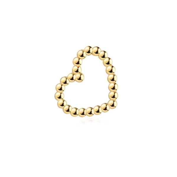 Anhänger Kugelherz 8k Gold