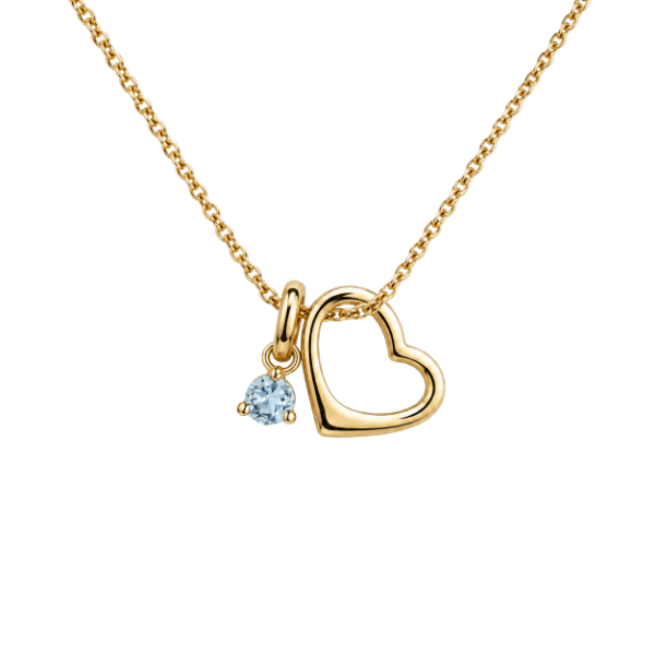 Kette Love mit Geburtsstein 8k Gold