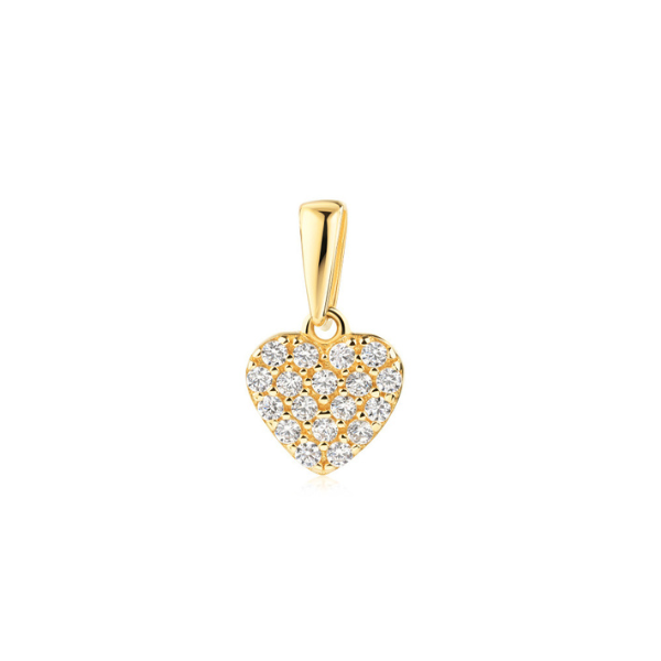 Anhänger Herz Zirkonia 7 mm 333 Gold