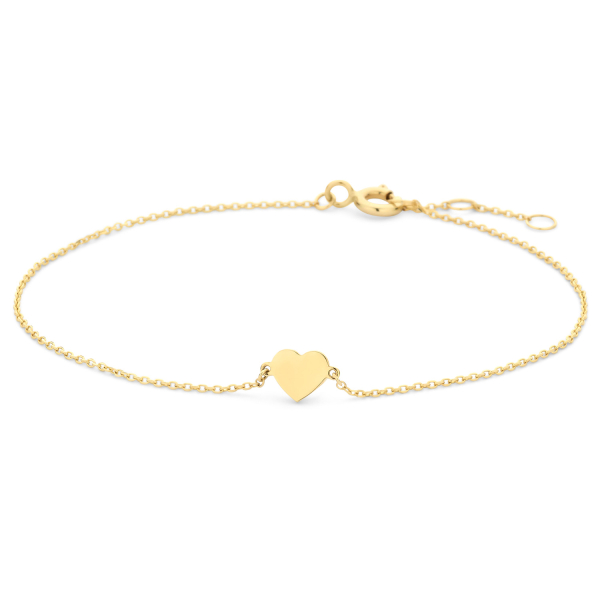 Armband Herz 5 mm 14k Gold