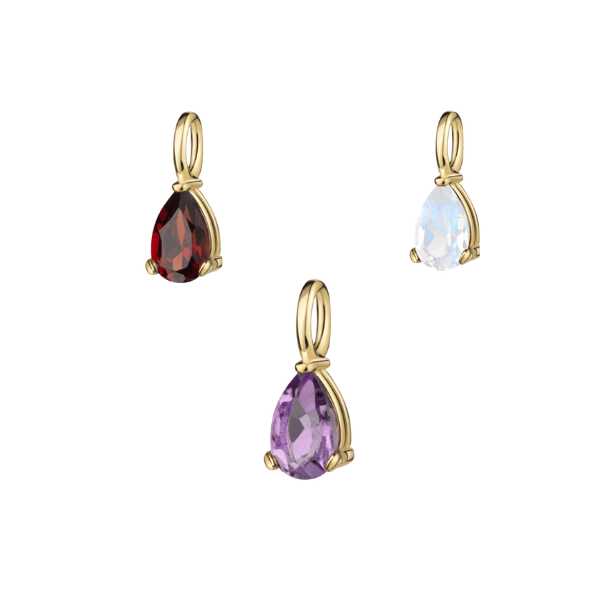 Geburtssteine Drop 14k Gold