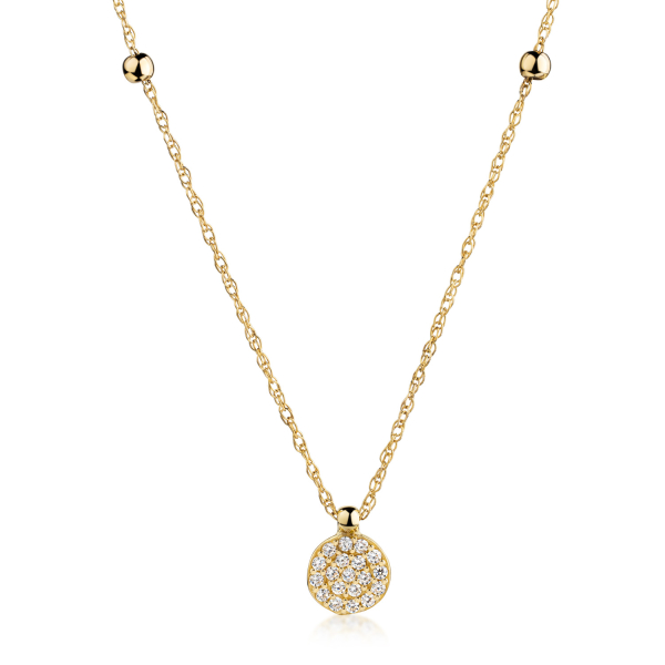 Kette Coin Zirkonia 333 Gold
