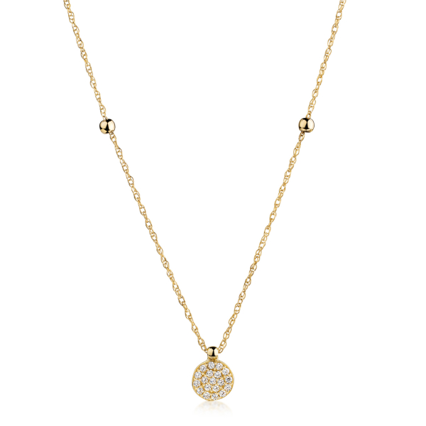 Kette Coin Zirkonia 333 Gold