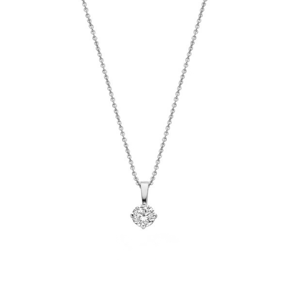 Kette-Solitaer-Zirkonia-585-Weissgold-Totalansicht