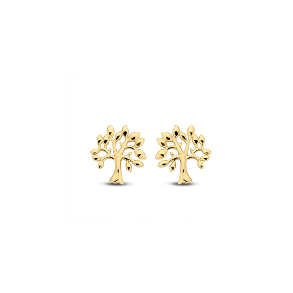Ohrstecker Lebensbaum 14k Gold