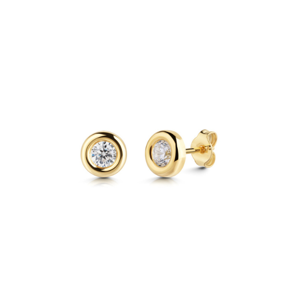 Ohrstecker Zirkonia 5.5 mm 585 Gold