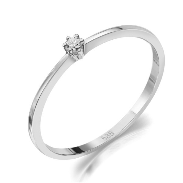 Ring Brillant 0.03 ct. 585 Weissgold